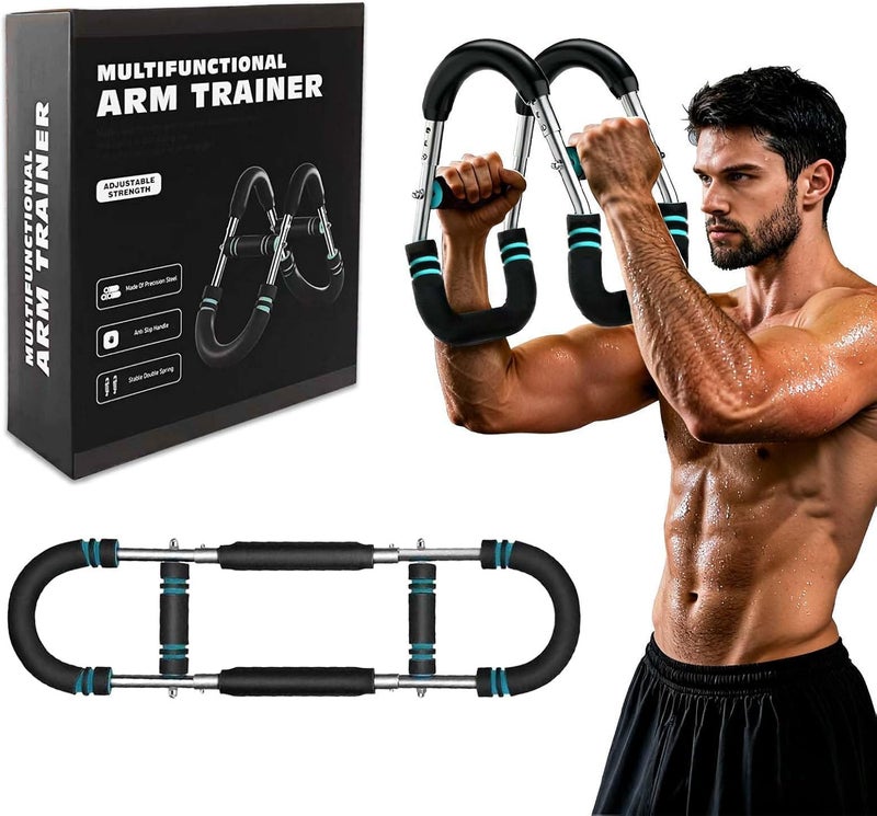 NEYSXYU Twister Arm Trainer, Chest Workout Equipment 40-100lb Adjustable Arm Trainer, Twister Arm Trainer, Portable Power Twister Bar, Detachable Design Fitness Anywhere - Image 1